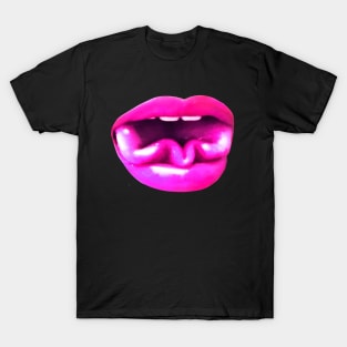 Pink Three Leaf Clover Tongue T-Shirt